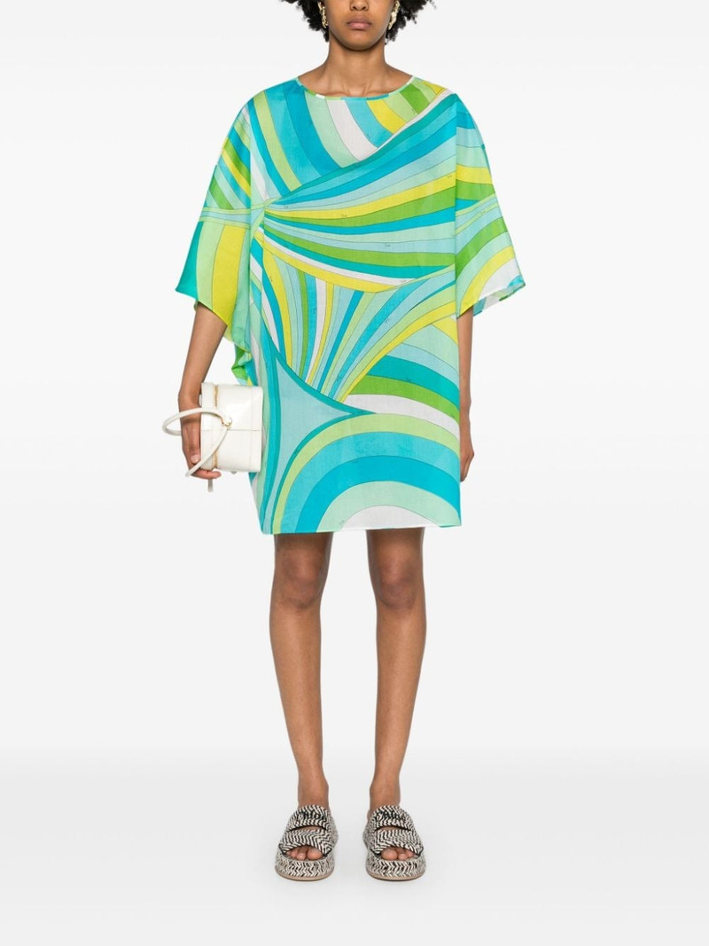 PUCCI Iride-print cotton minidress outlook