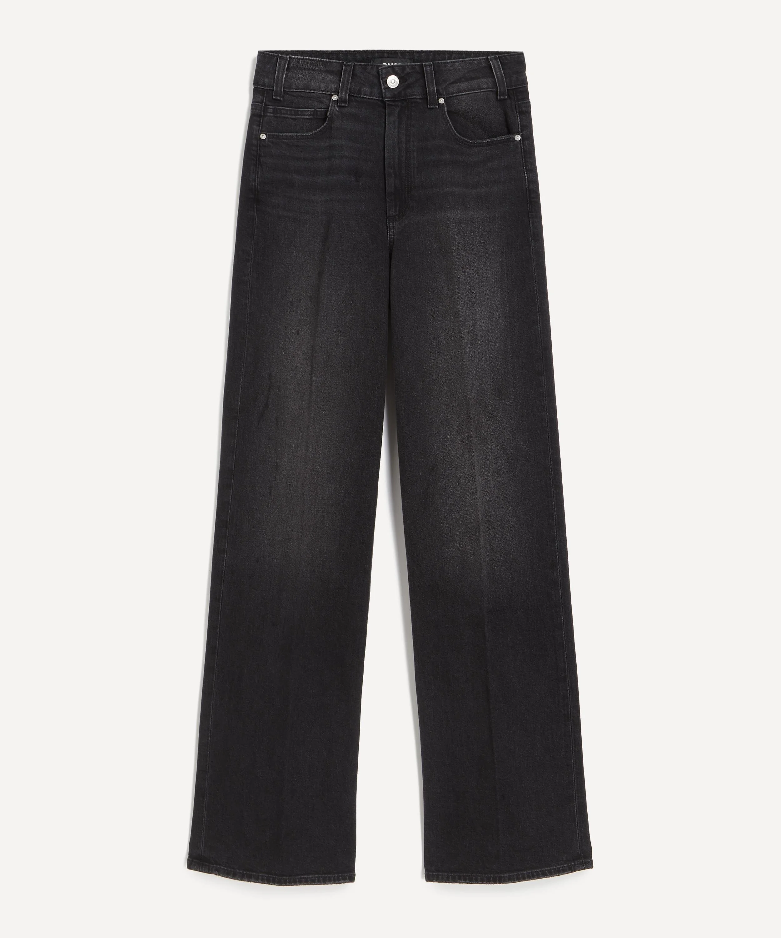 Sasha 32 ” Wide-Leg Jeans in Viper Black Distressed - 1