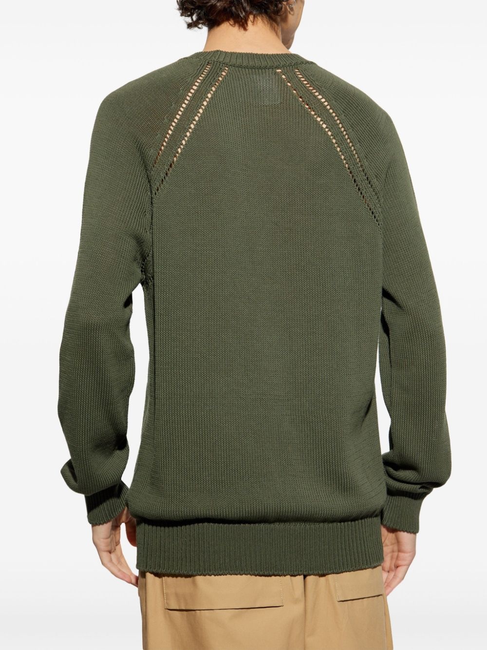 fine-knit cotton jumper - 4
