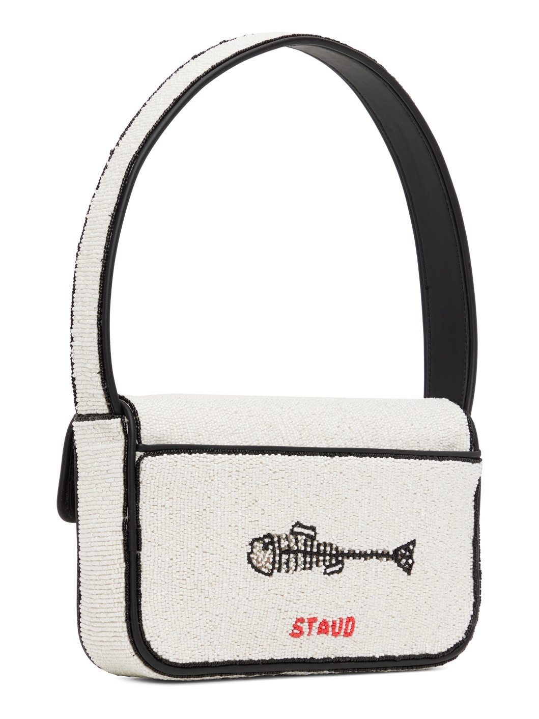 Off-White & Black Tommy Beaded Bag - 3