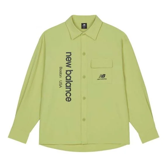 New Balance Logo Shirt 'Grass Green' AMJ13367-CGN - 1