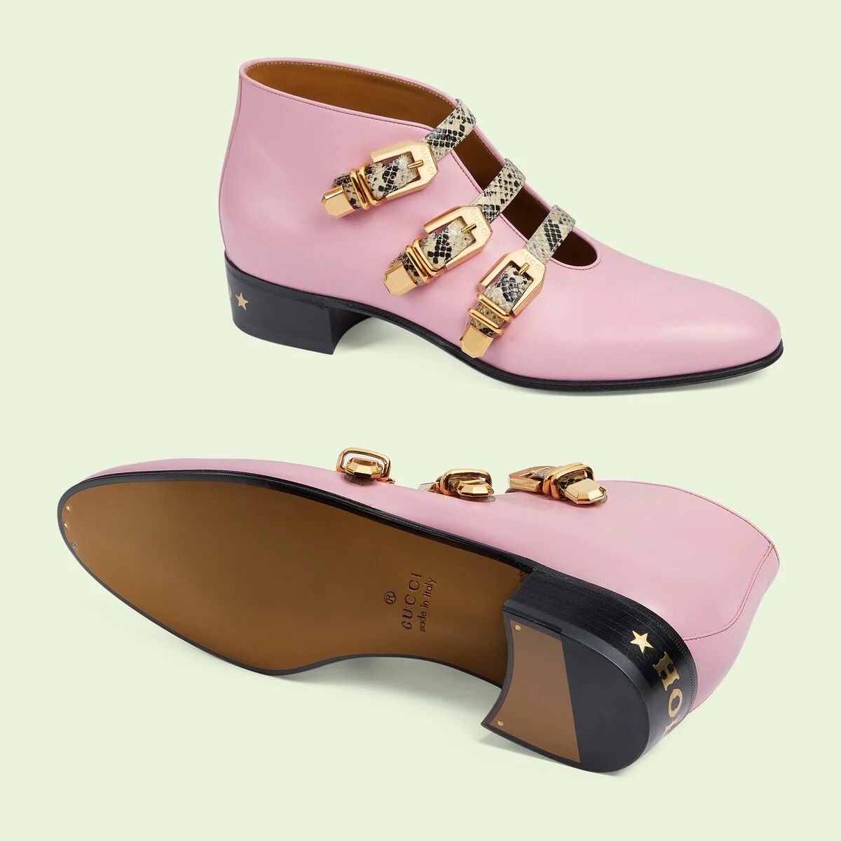 Men's buckle ankle boots - 6