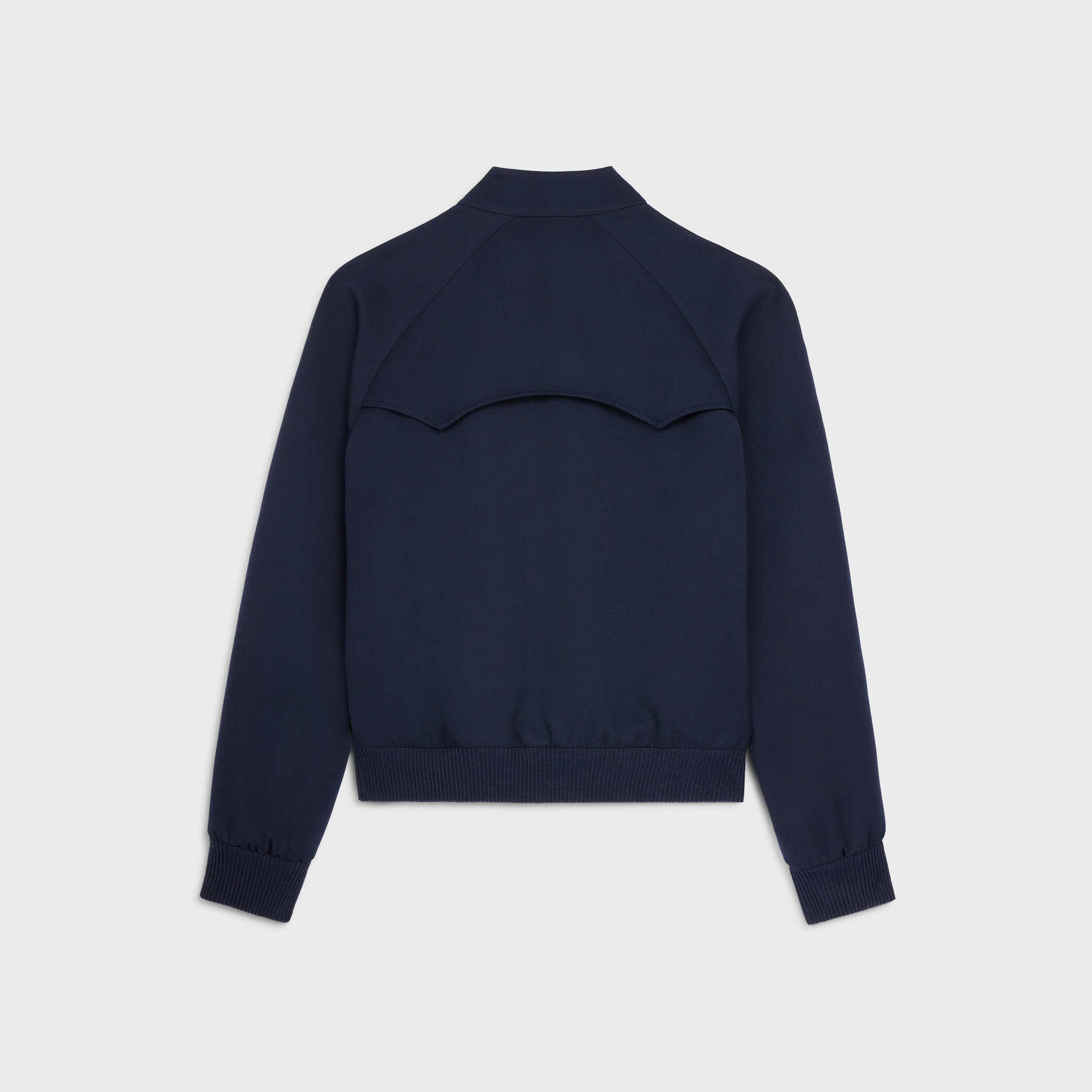 blouson jacket in diagonal wool - 2