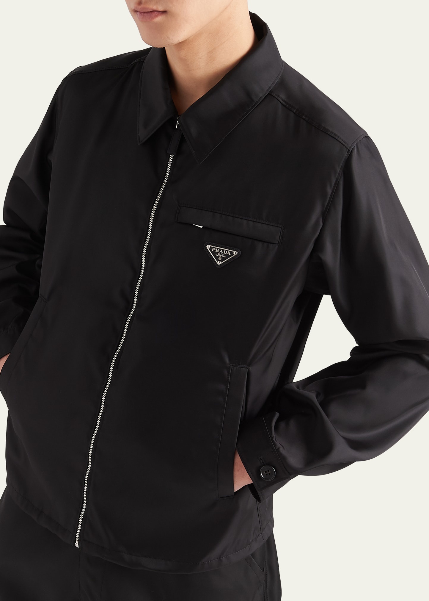 Men's Re-Nylon Blouson Logo Jacket - 4