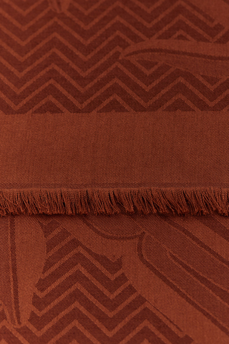 Roberto Cavalli Jacquard Shawl with Mirror Snake Monogram outlook