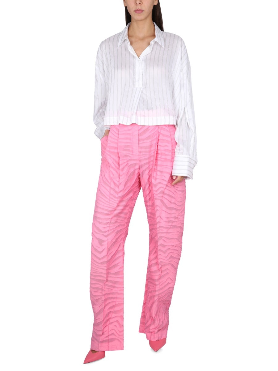 Tシャツ・カットソー THE ATTICO SS23 JILL SHIRT (231WCH10_V054020) Jill'' white shirt for Women | THE ATTICO®
