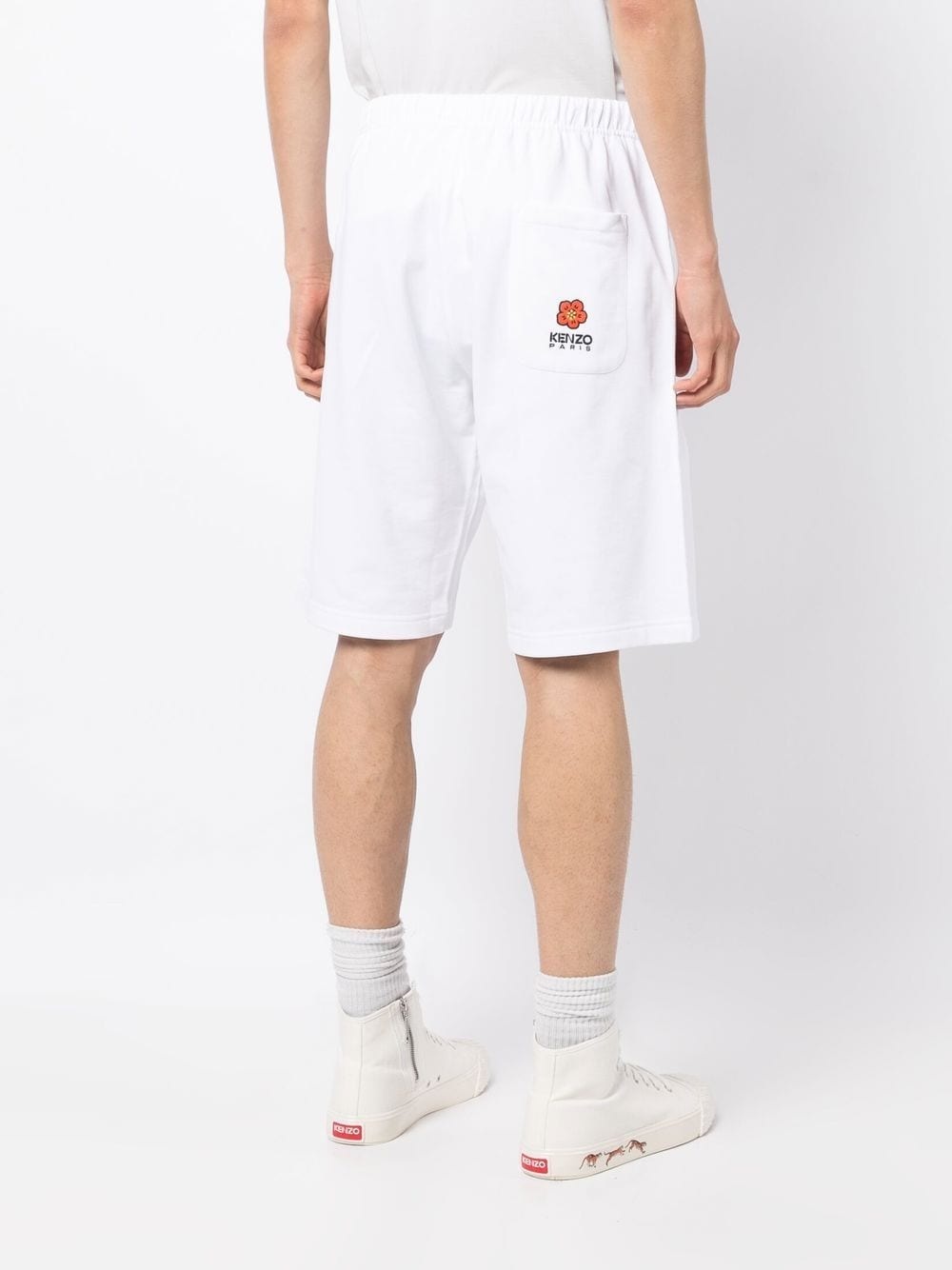 embroidered-logo track shorts - 4