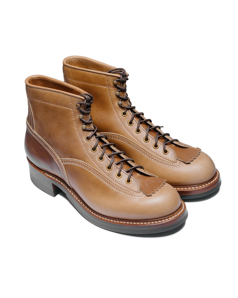 JOHN LOFGREN Donkey Puncher Boots Horween Leather CXL Natural outlook
