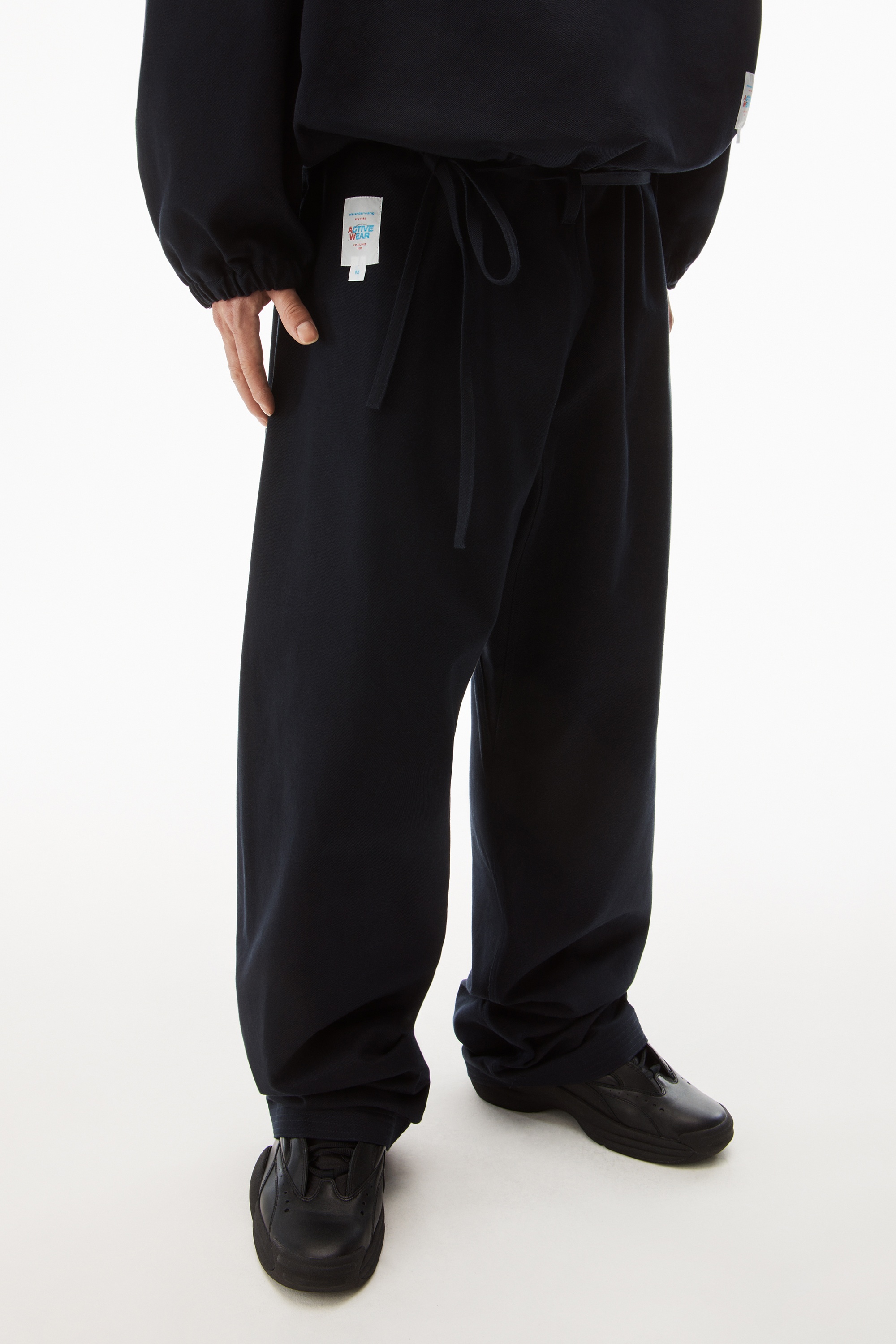 Alexander Wang Waffle Jogger Pant in Black