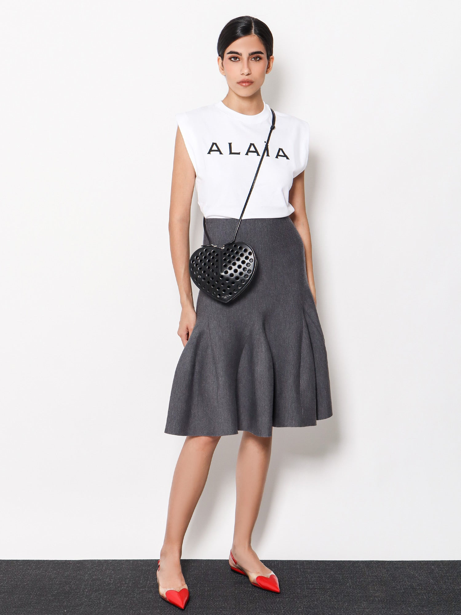 Virgin Wool Blend Skirt - 2