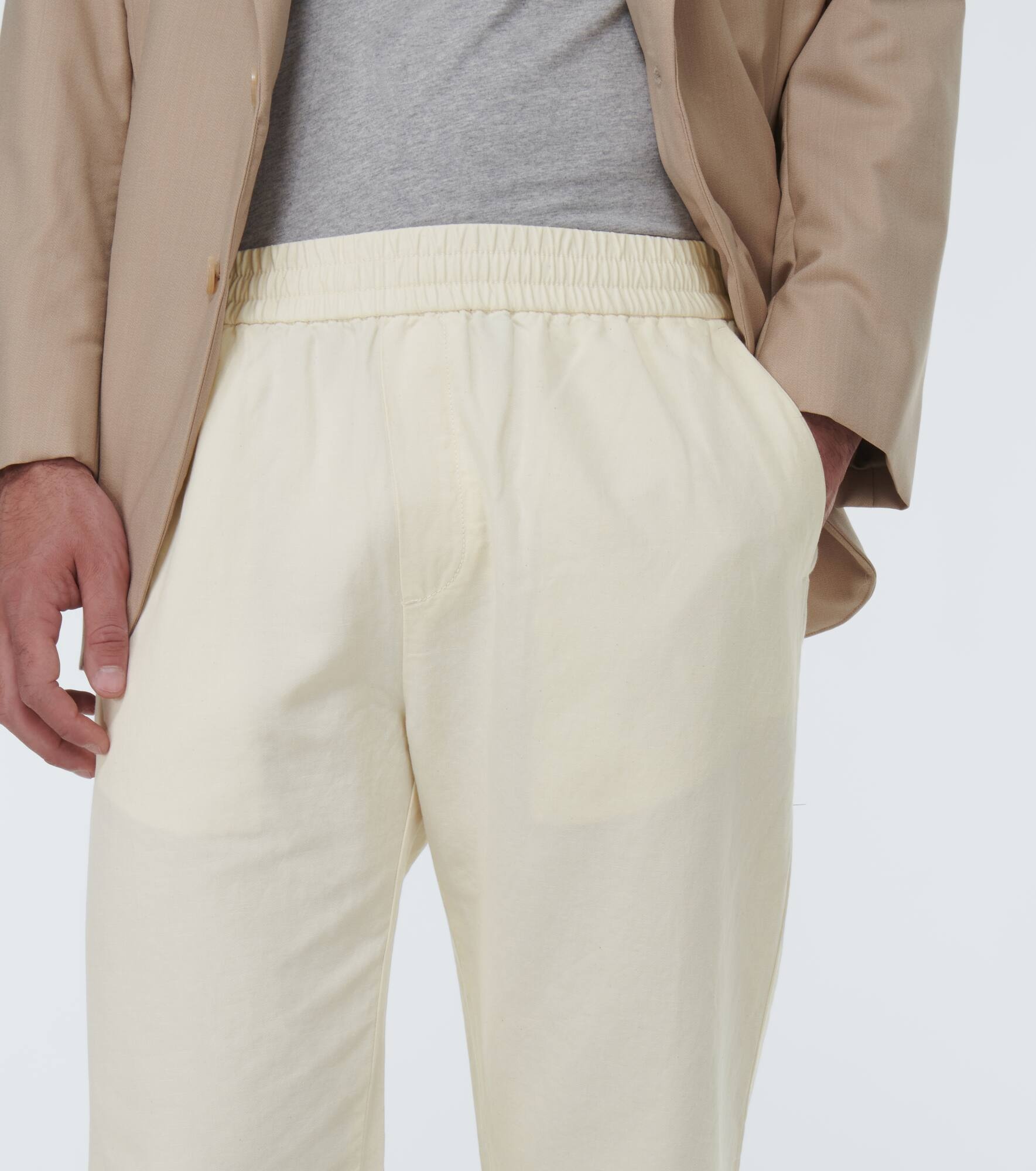 Cotton and linen pants - 5