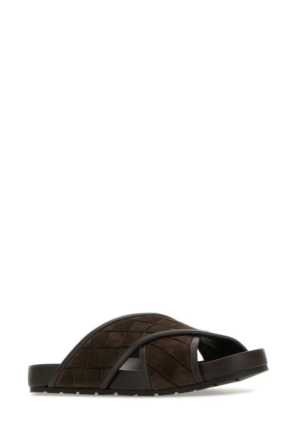 Bottega Veneta Bottega Veneta Men Chocolate Suede Tarik