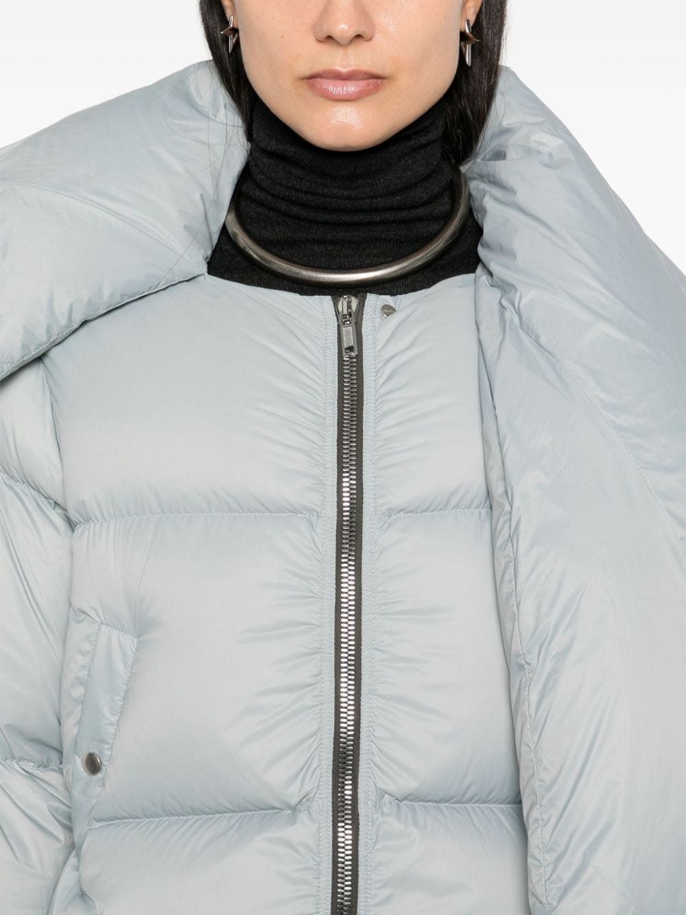 funnel-neck puffer jacket - 5