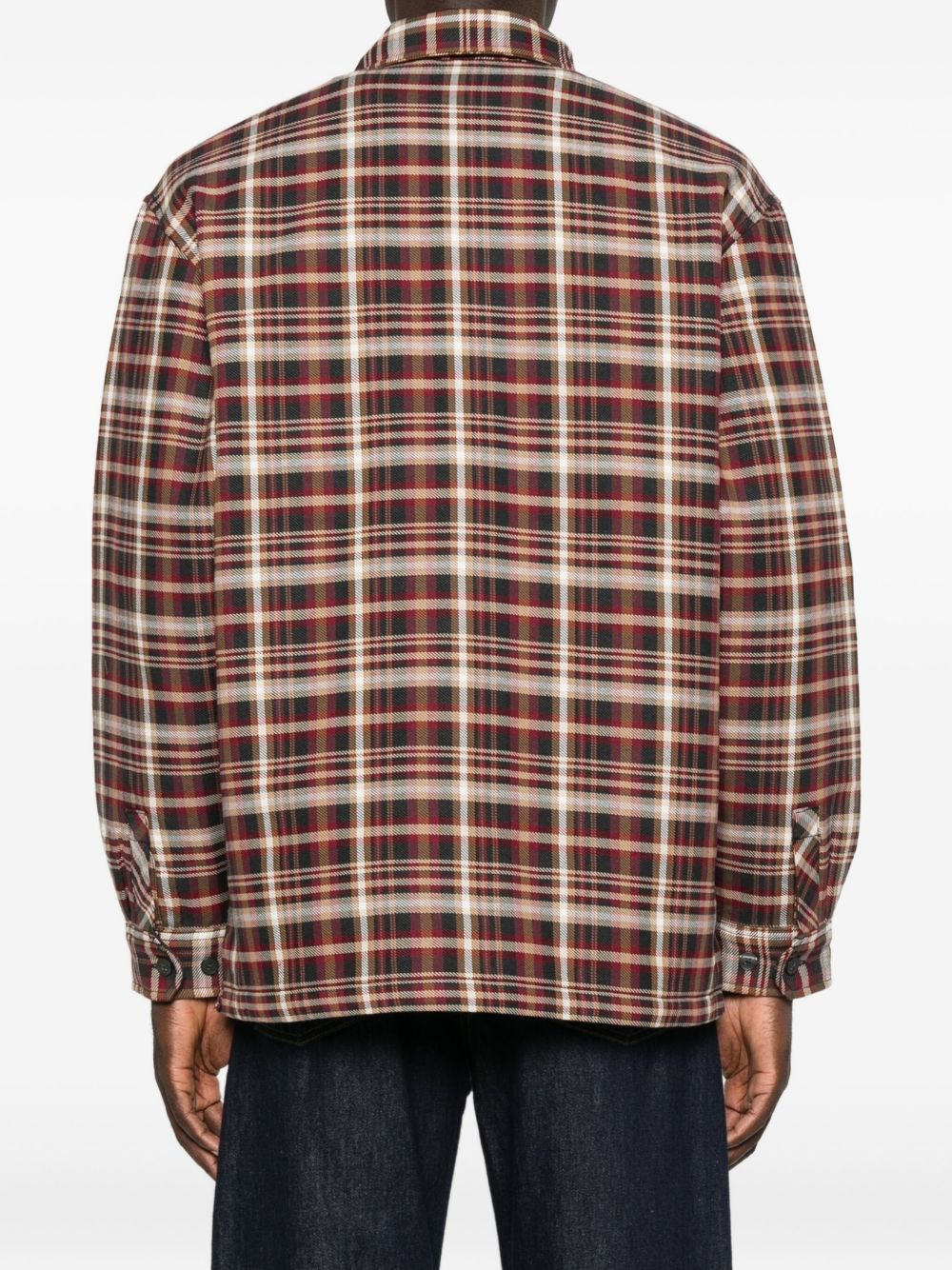 check-pattern shirt - 4