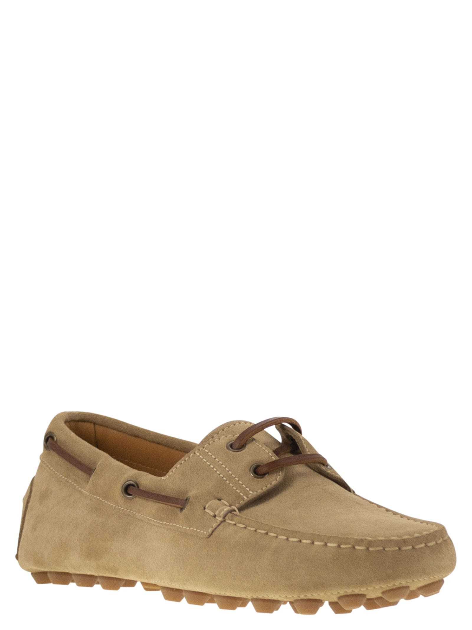 Tod's Men Rubber Bubble Suede Boat - 2