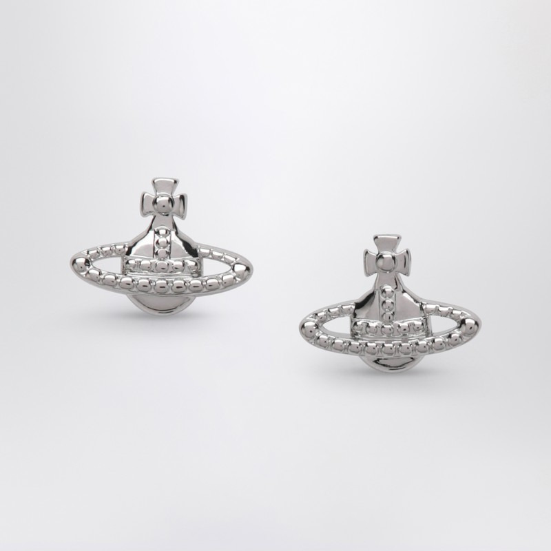 Platinum Orb logo earrings - 1