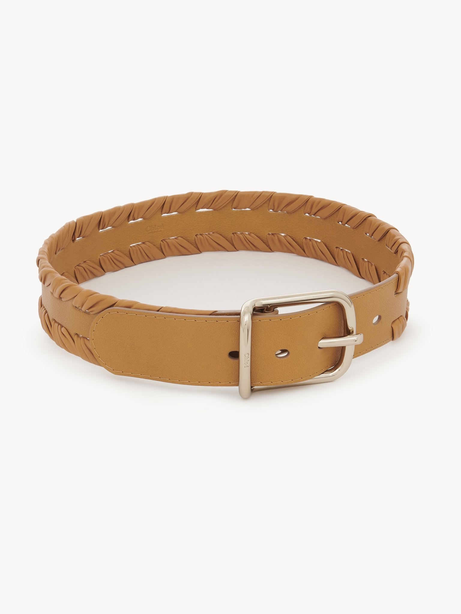 【関税込み】Chloe タン Joe Weaved ベルト Chloé JOE WEAVED BELT | REVERSIBLE