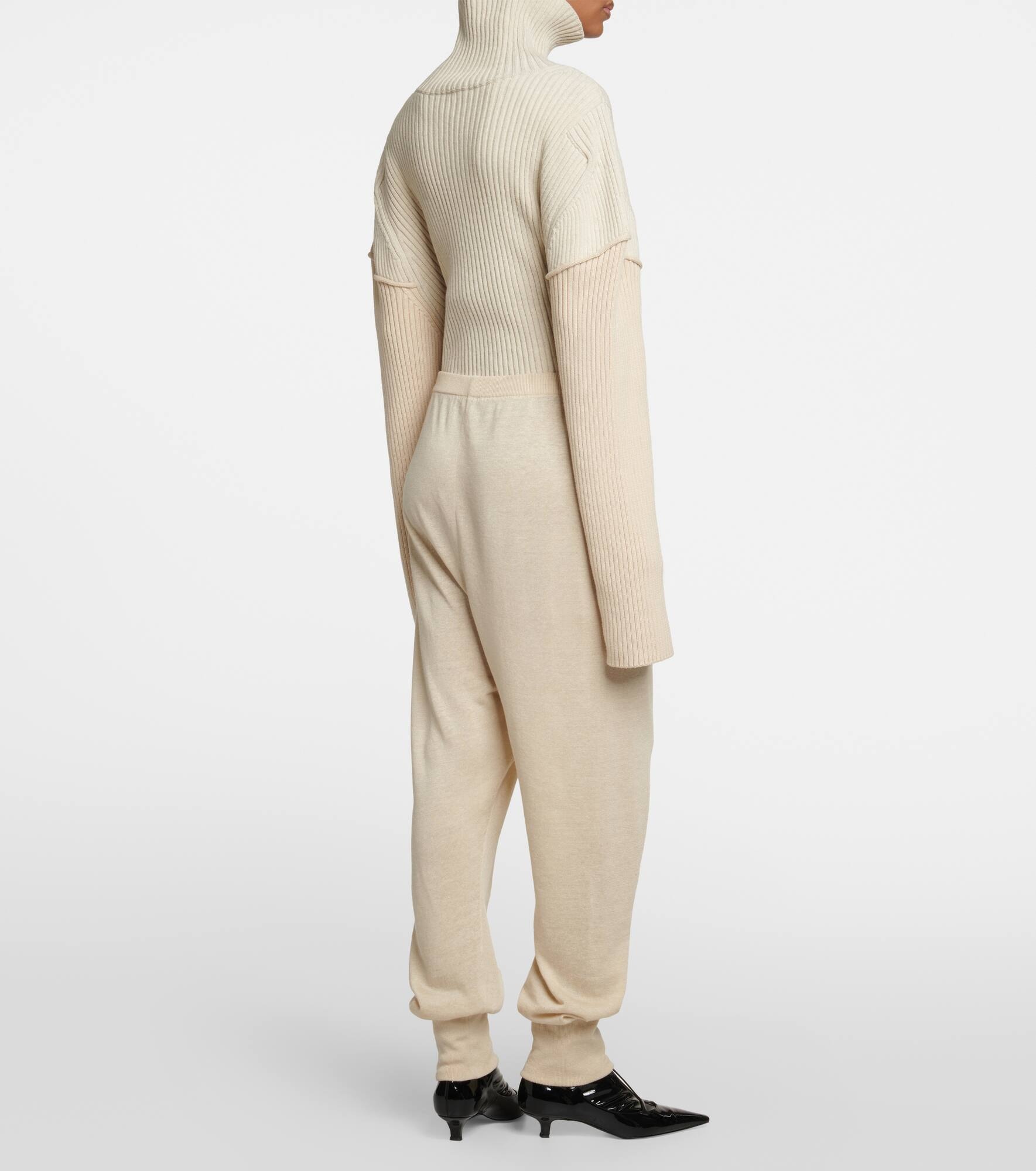Dalbero linen and silk tapered pants - 3