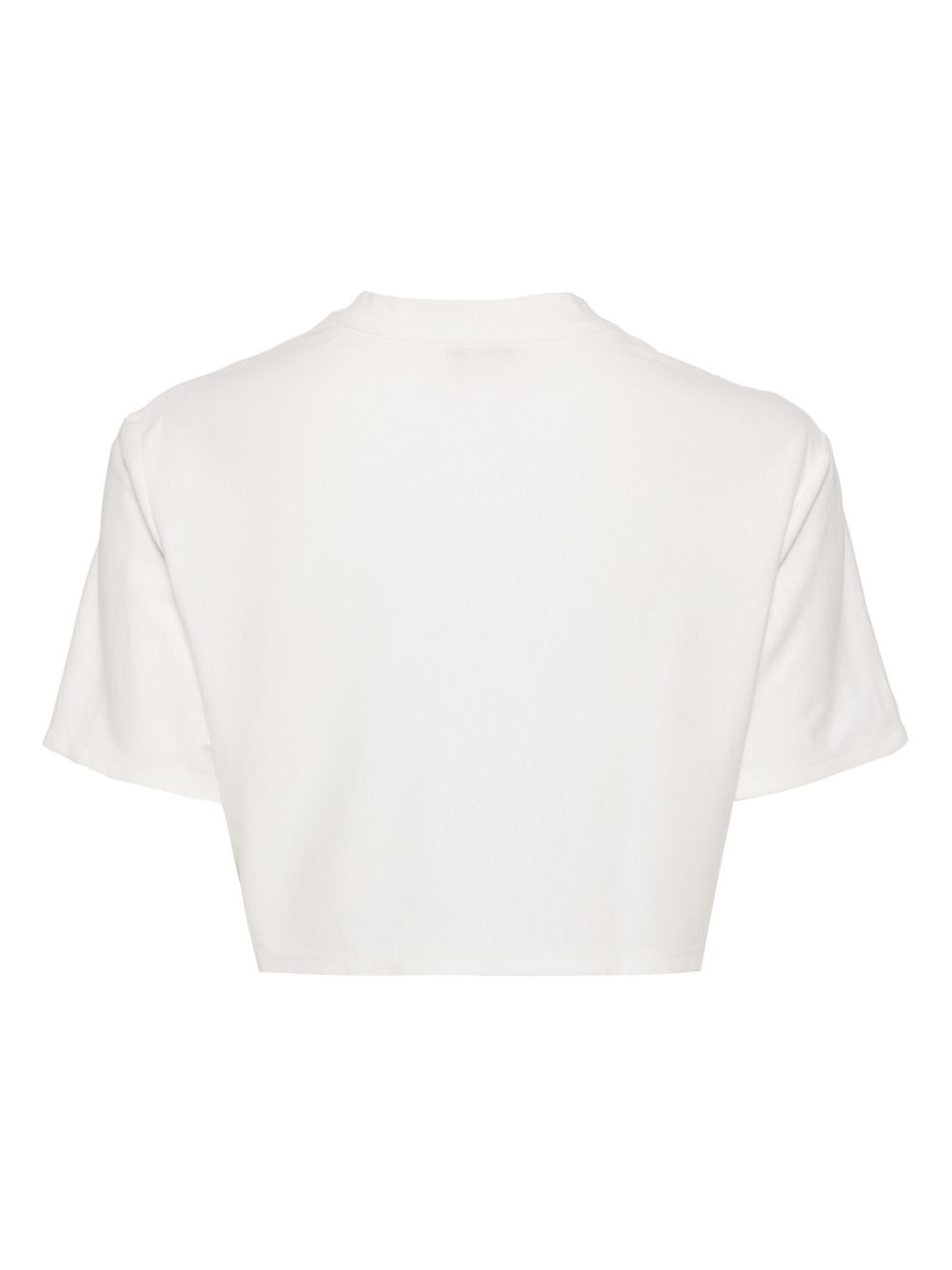 embroidered cotton croped top - 2