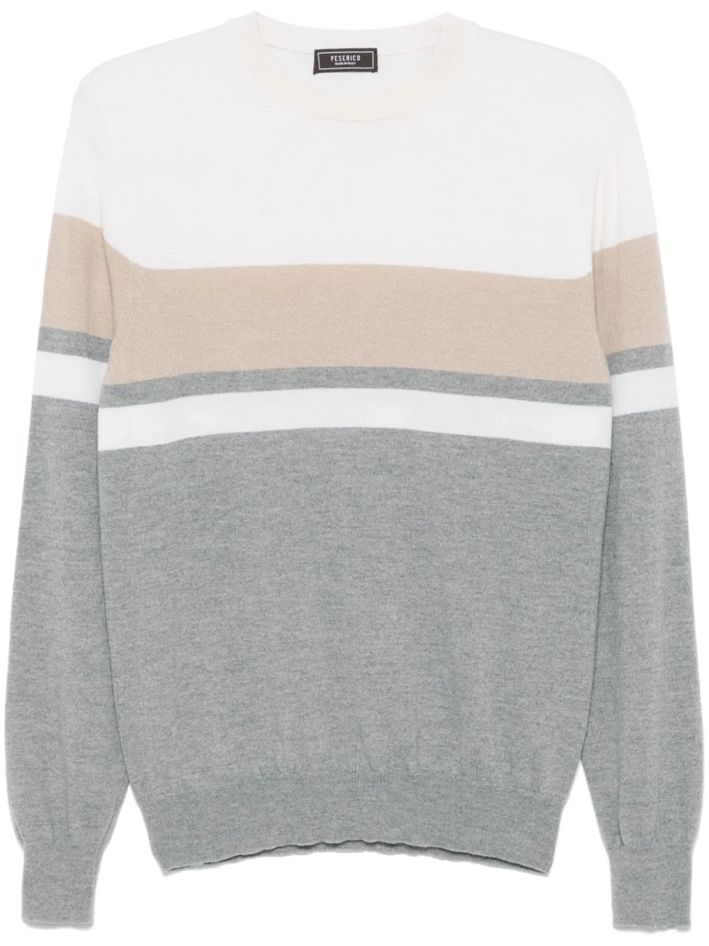 stripe-detailed sweater - 1