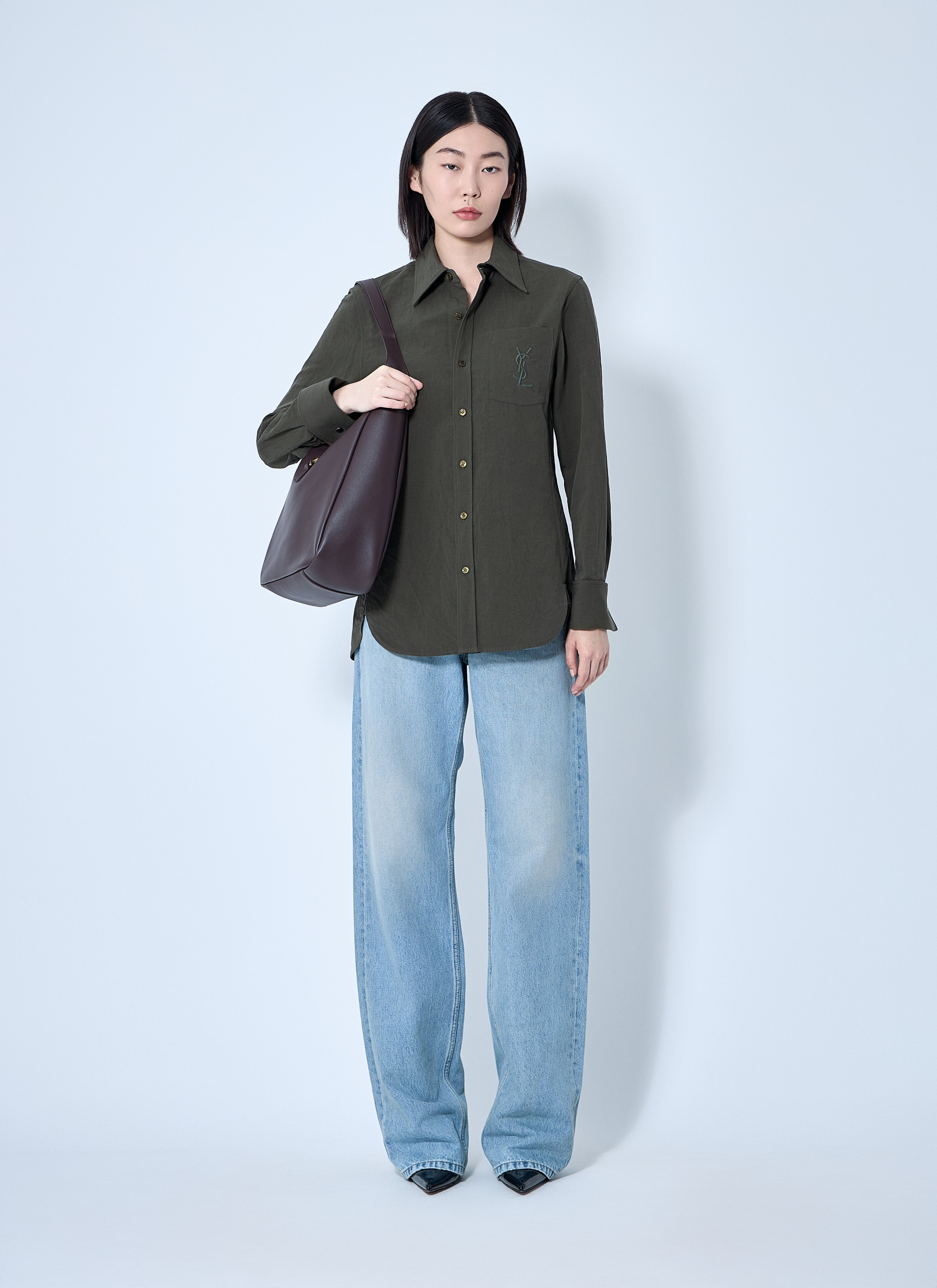 Saint Laurent Women Cassandre Shirt - 2