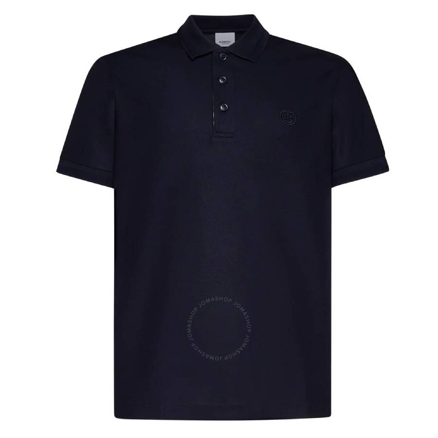 Burberry Logo Embroidered Short Sleeved Polo Shirt - 1
