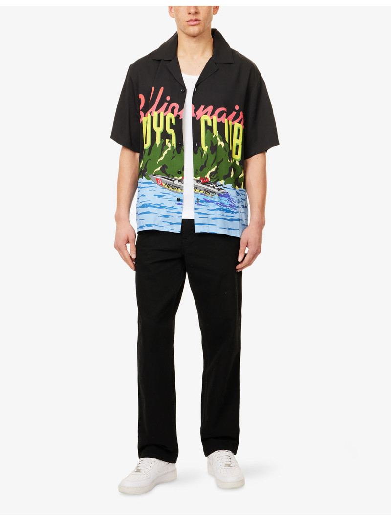 BILLIONAIRE BOYS CLUB Horizon Camp-Collar Woven Shirt outlook