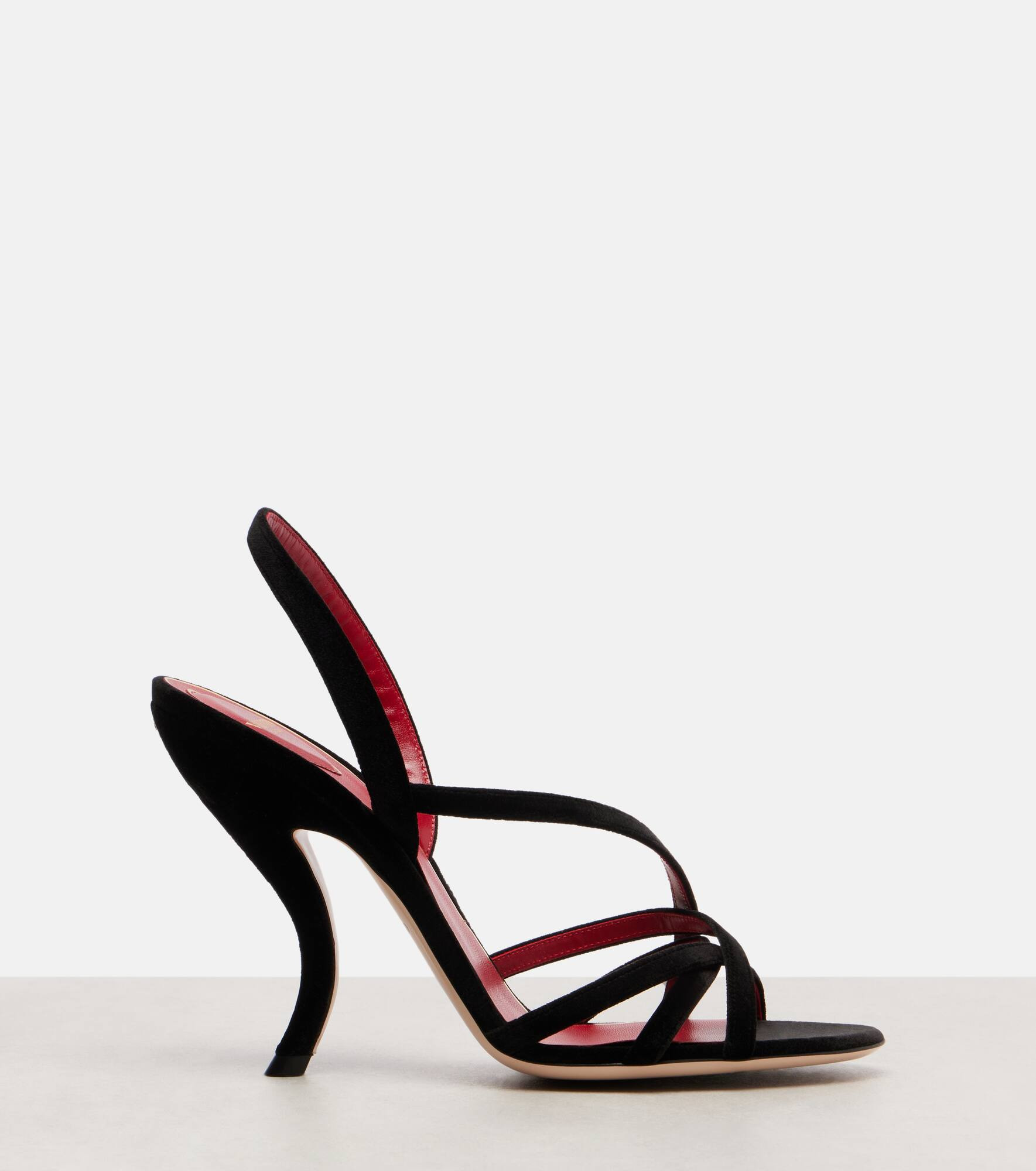 Fetishique 105 velvet slingback sandals - 4