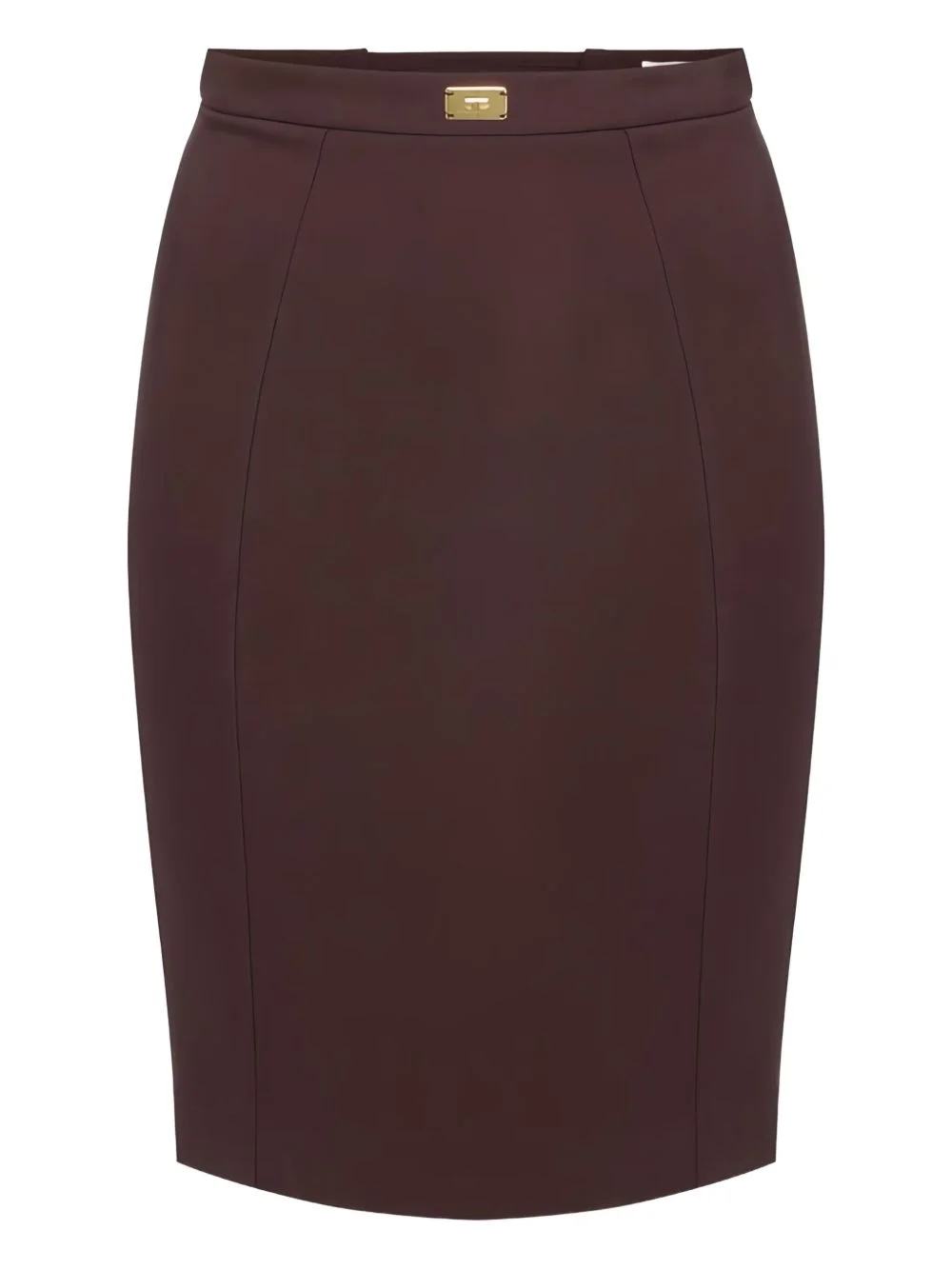 logo-plaque criss-cross skirt - 1