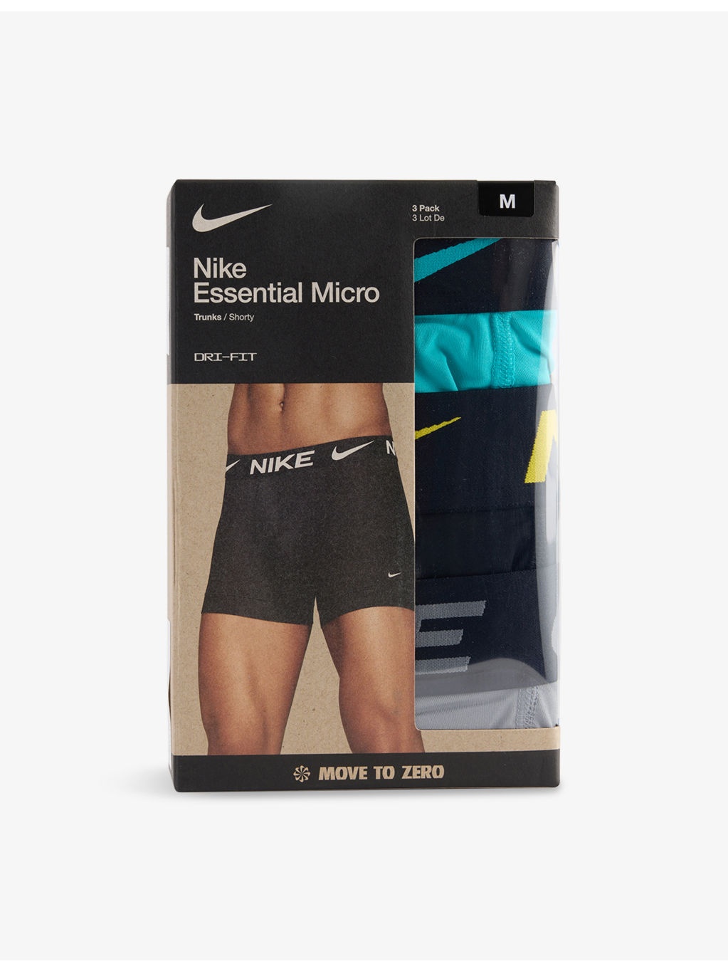Essentials Micro DRI-FIT Pack-Of-Three Stretch-Woven Trunks - 2