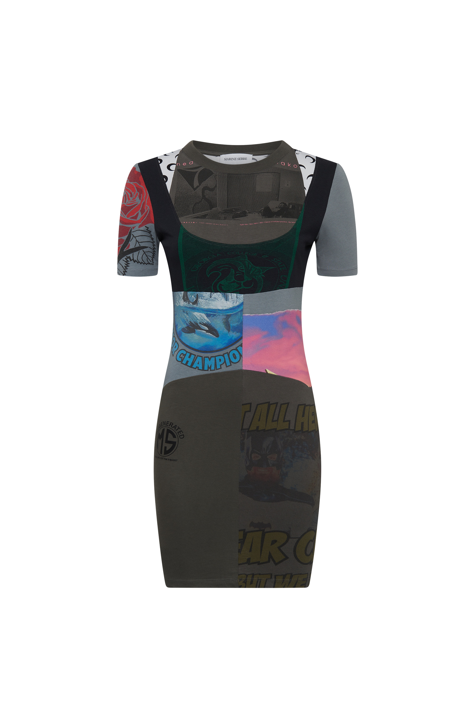 Upcycled Graphic T-Shirts Mini Dress - 5