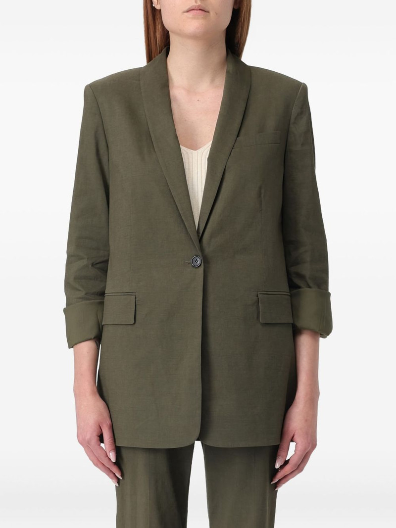 single-button lapel jacket 1