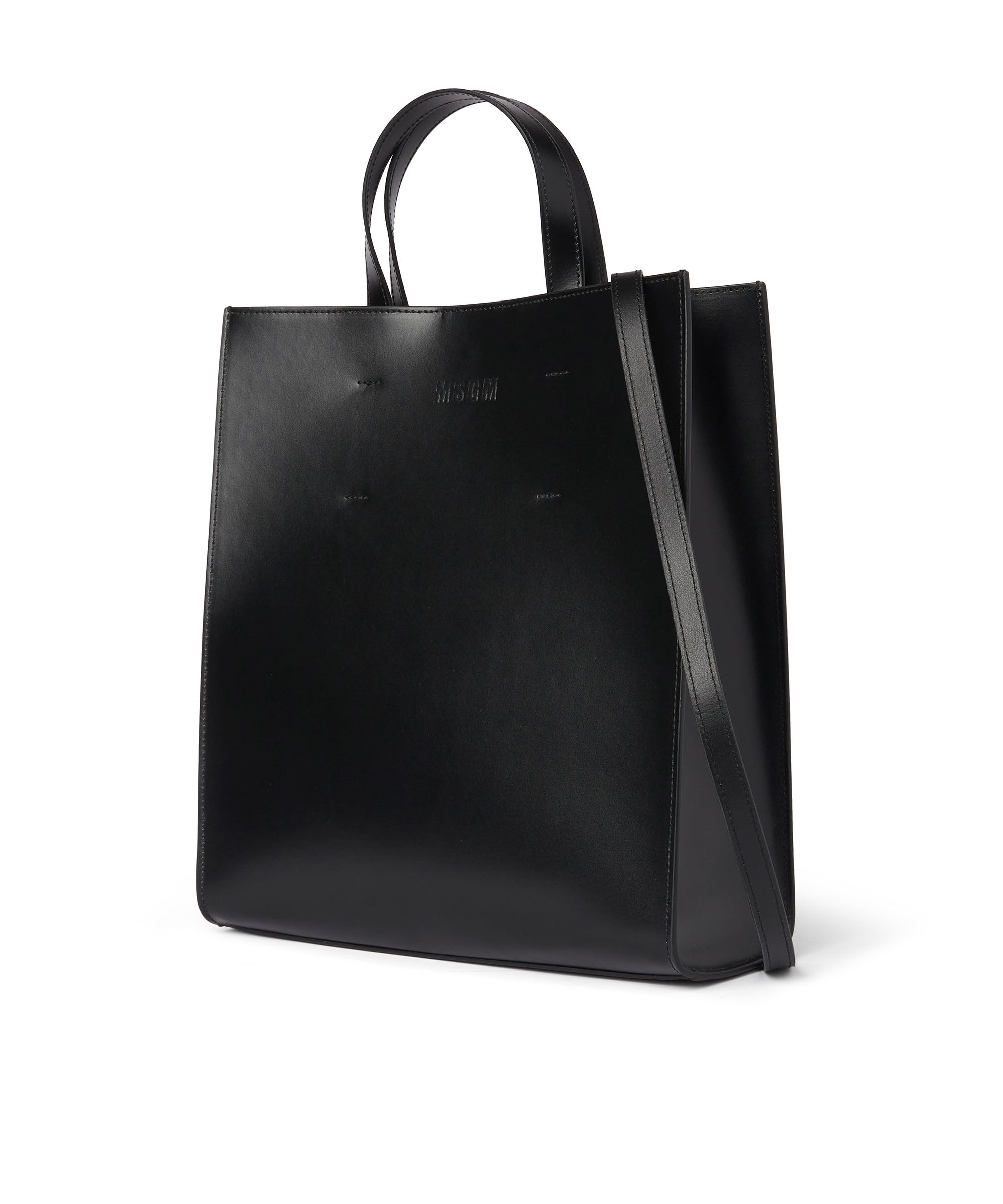 Leather tote bag - 3