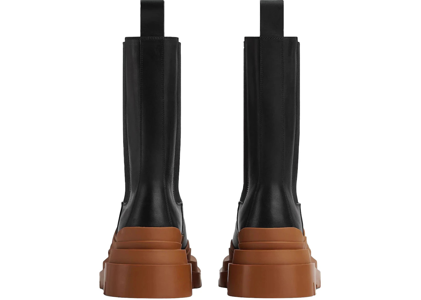 Bottega Veneta Tire Boots Black Cognac - 3