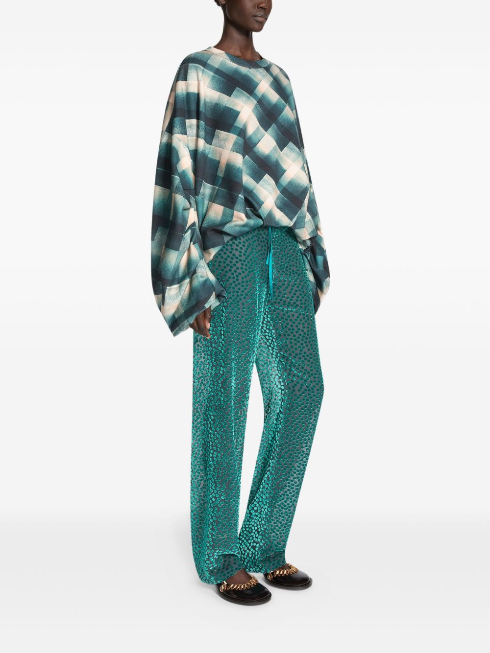 elasticated polka-dot trousers - 3