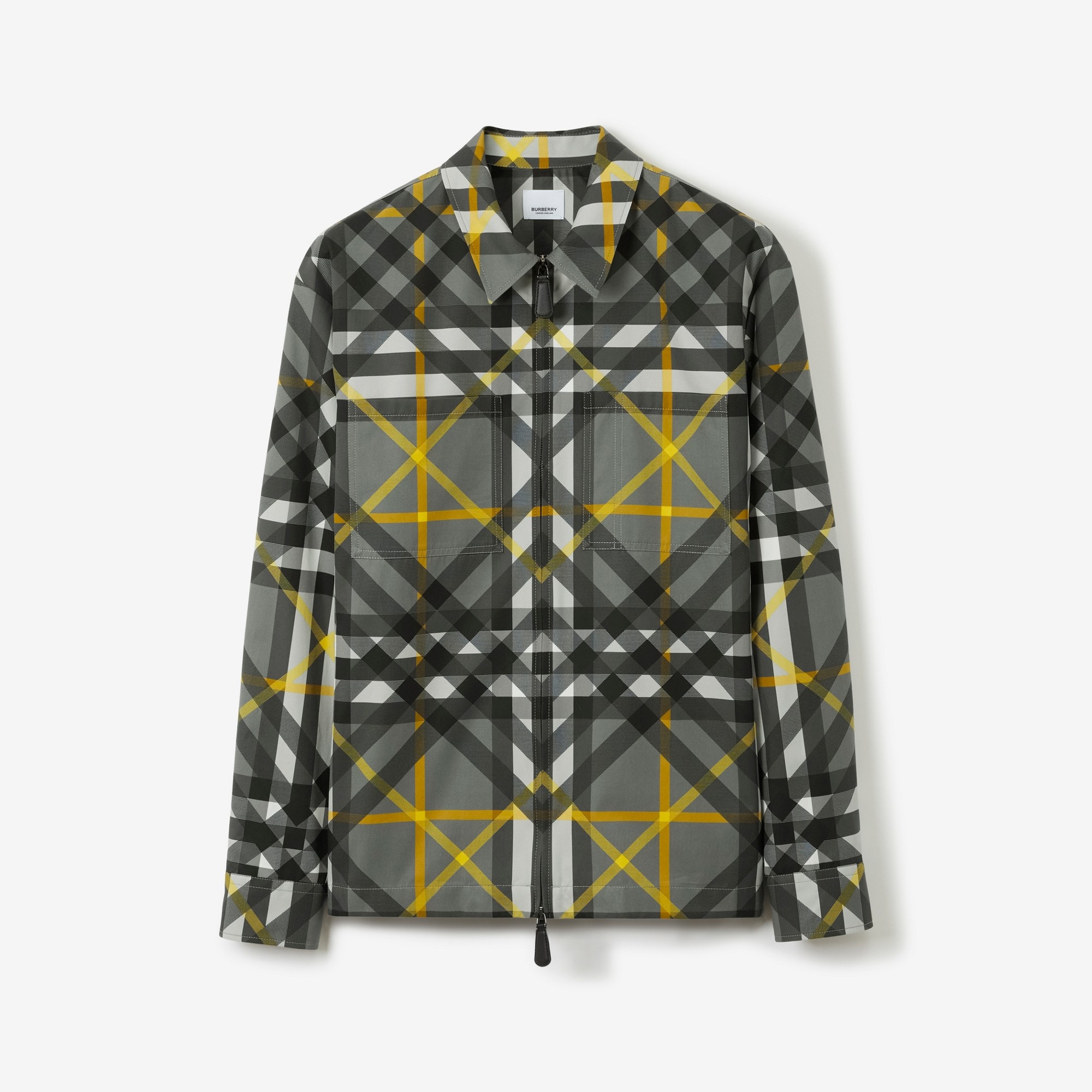 Layered Check Cotton Harrington Jacket - 1