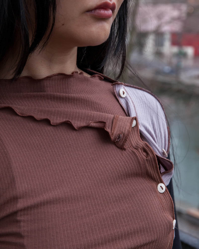 Ponere Cardigan - Fine Cotton Rib 8