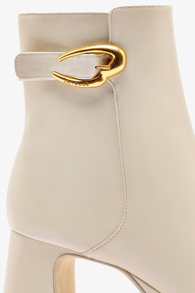 Dolly Verona Low Boot In Ivory Leather 4