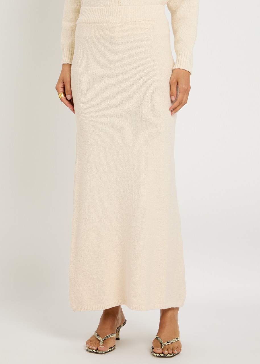Almada Label Umi Knitted Bouclé Pencil Skirt - 2