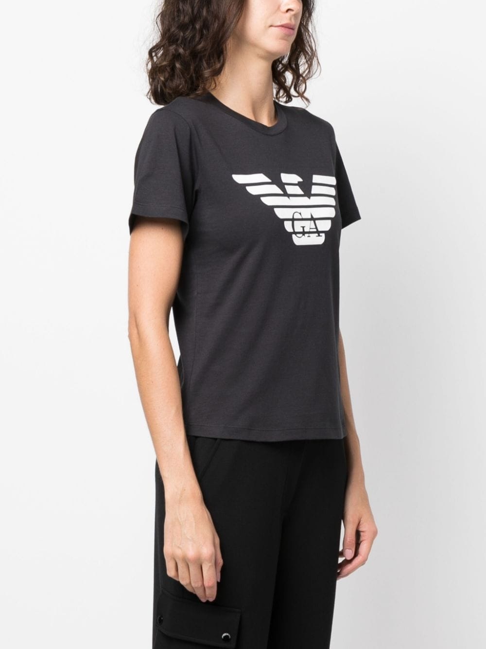 logo-print cotton T-shirt - 3