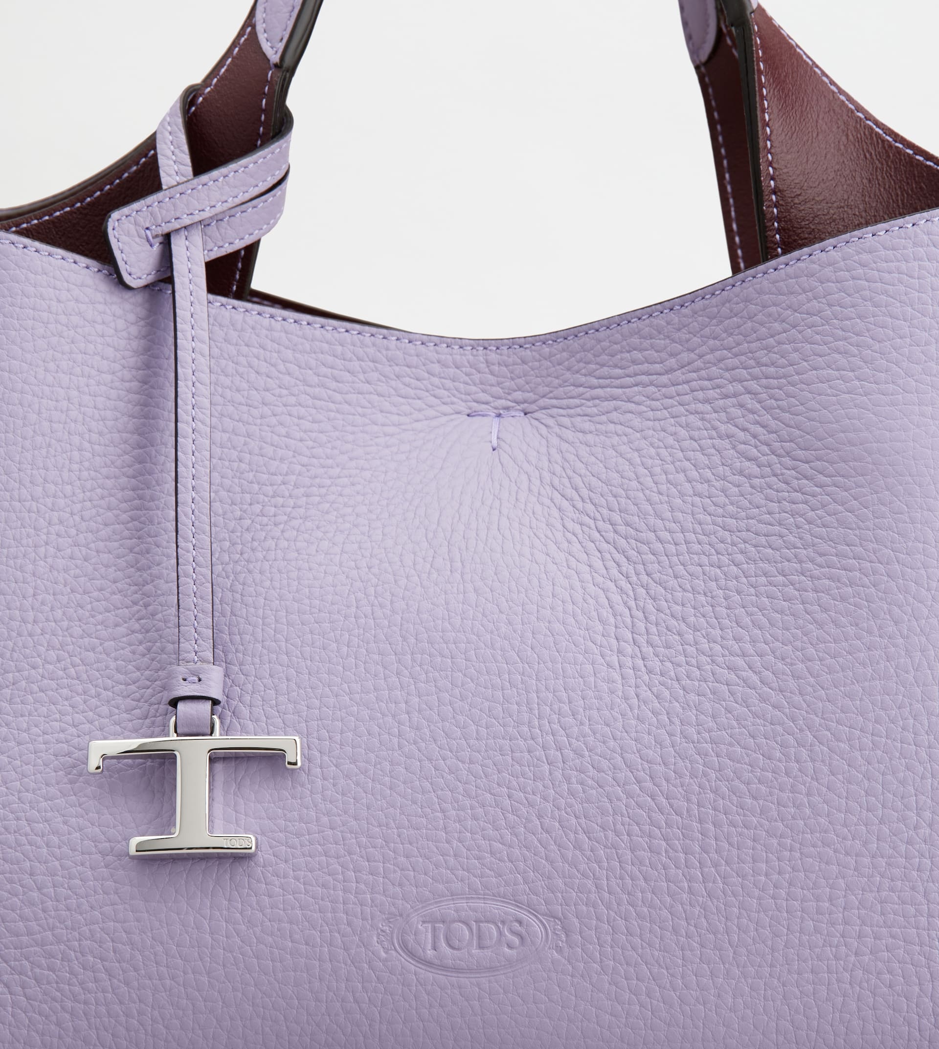 BAG IN LEATHER MICRO - VIOLET - 4