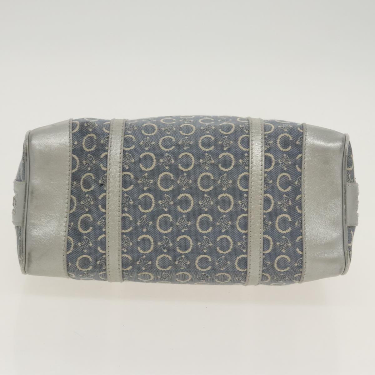 CELINE C Macadam Canvas Hand Bag Blue - 9
