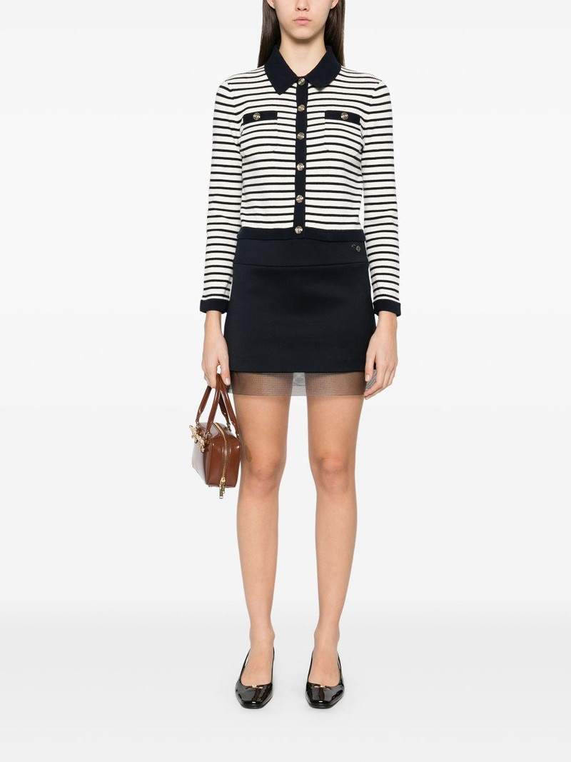 maje striped cardigan outlook