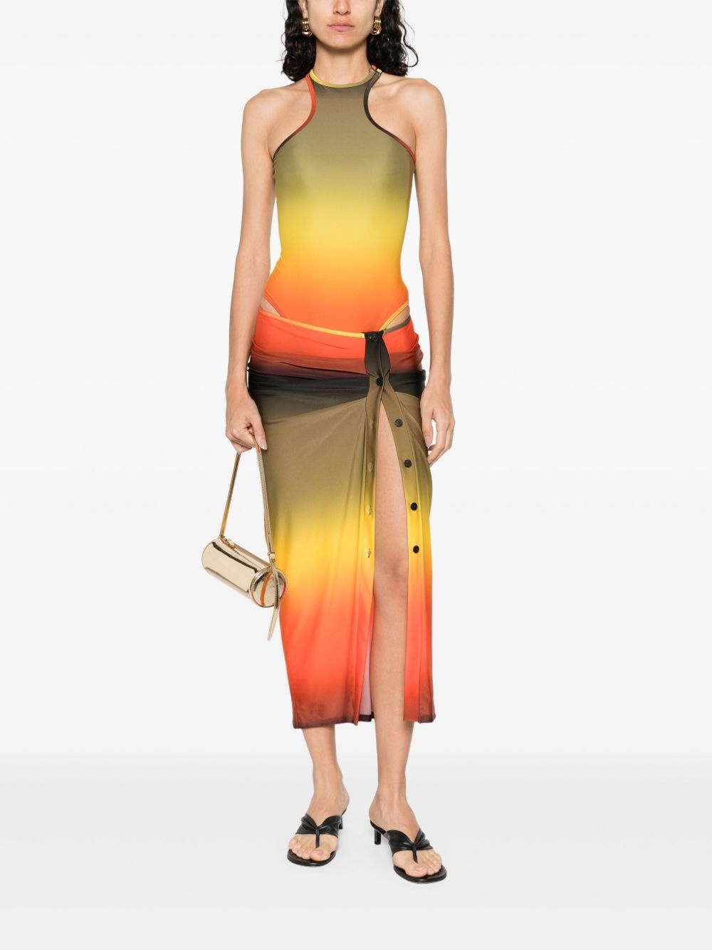 ombré-effect swim suit - 2
