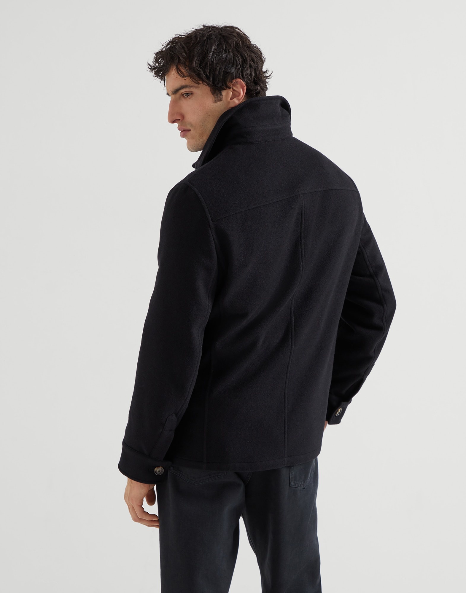 Lightweight water-resistant cashmere safari jacket - 2