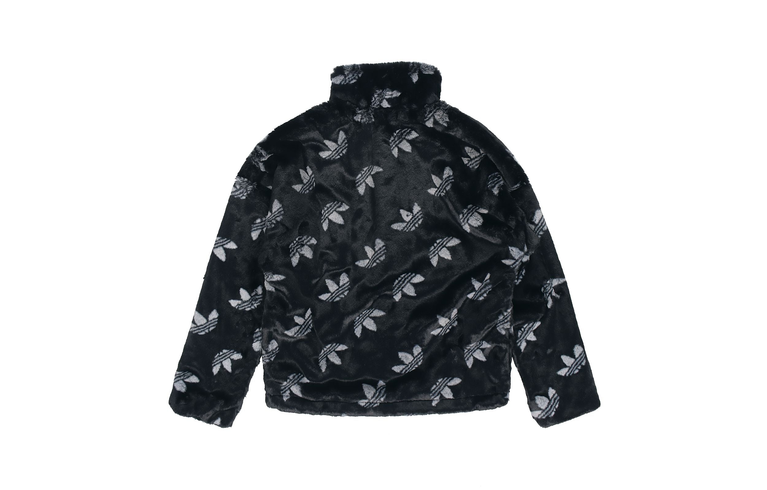 adidas originals Logo Stand Collar Sports Jacket Black HI4656 - 2