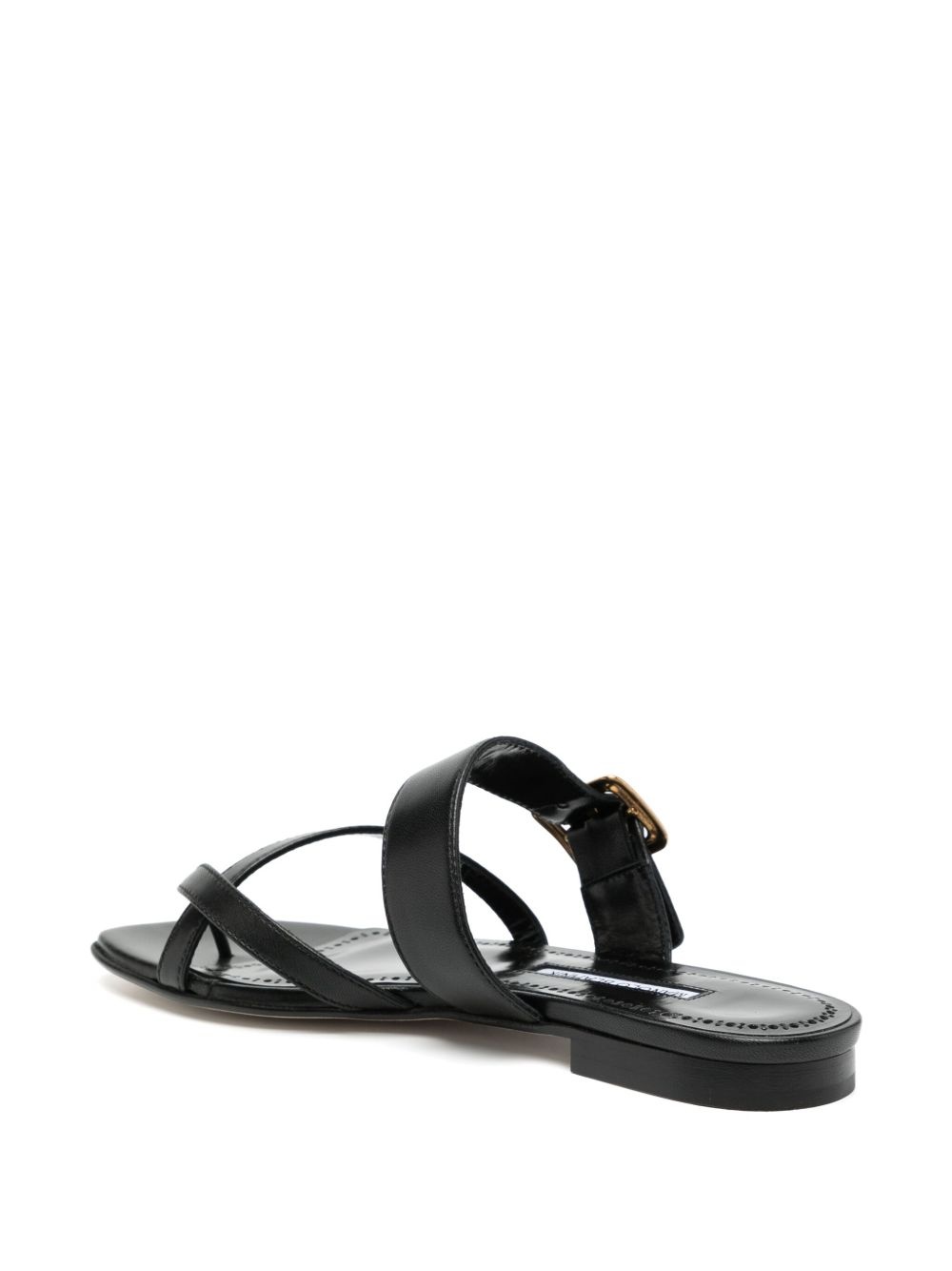 leather flat sandals - 3