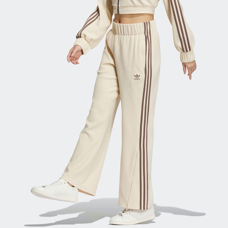 adidas (WMNS) adidas Flared Tracksuit Bottoms 'Beige' IP3001 outlook