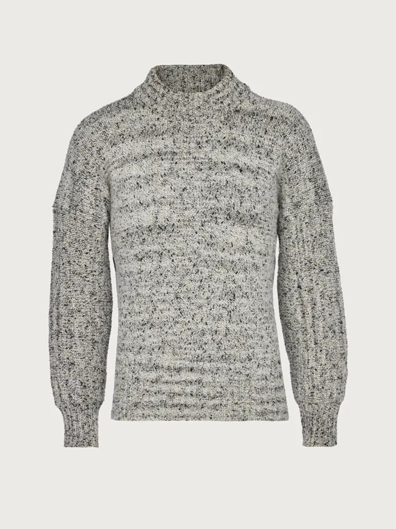 BOUCLÉ COTTON SWEATER 1