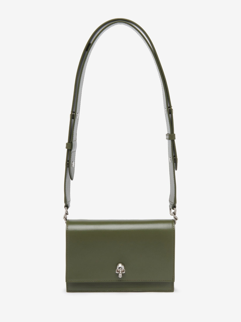 Women's The Biker Small Skull Bag in Khaki 5